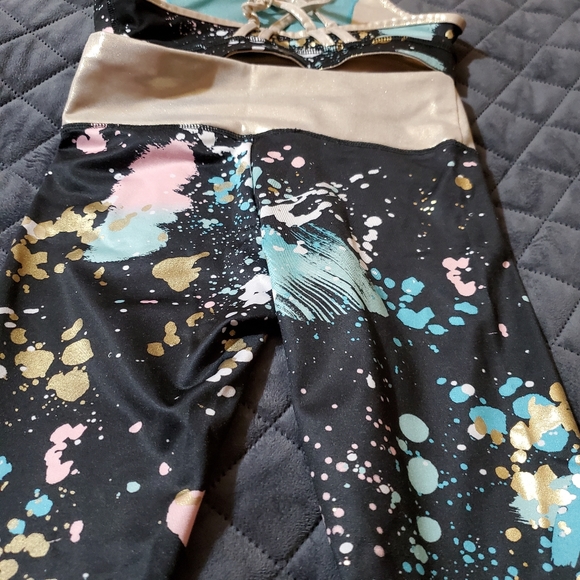 Girls Justice top and pants,Size 10,Athletic wear,Adorable! - Picture 2 of 8